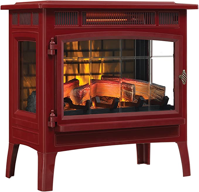 Duraflame Infrared Quartz Electric Stove Heater with 3D Flame Effect, Cinnamon