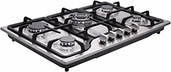Deli-kit 30 inch Gas Cooktops Dual Fuel Sealed 5 Burners Gas Cooktop